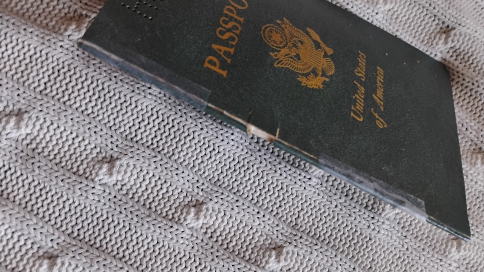 VINTAGE PASSPORT USA 1967 TRAVEL UK and The Netherlands