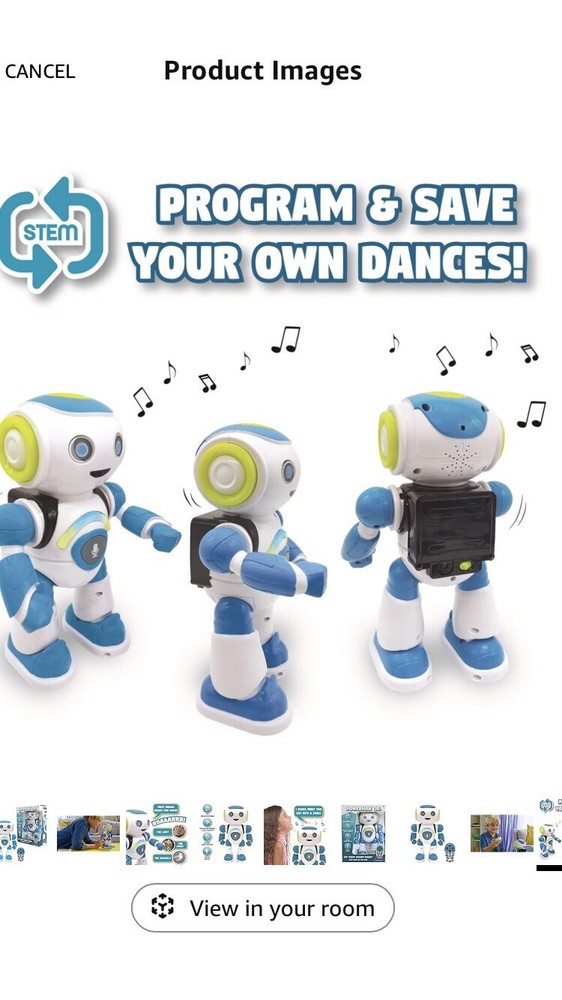 Lexibook Powerman Jr. Smart Interactive Robot Programmable Remote Control New