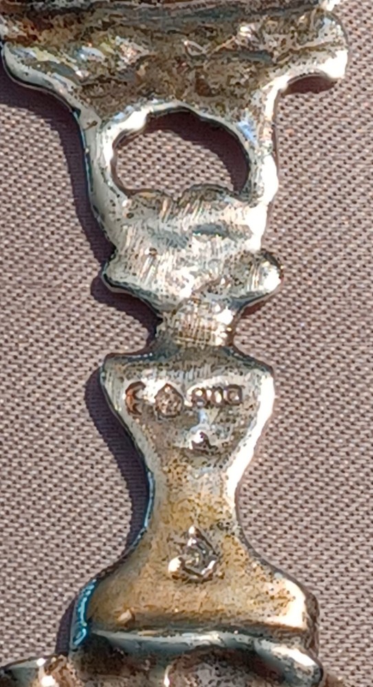 Scenic German 800 Figural Ship Tea Strainer- 5"