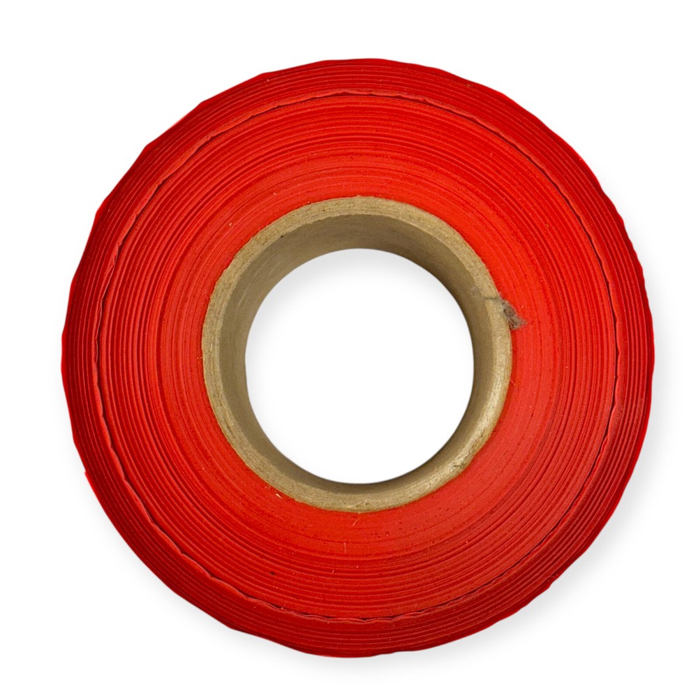 White Cap Plastic Danger Barricade Tape Red