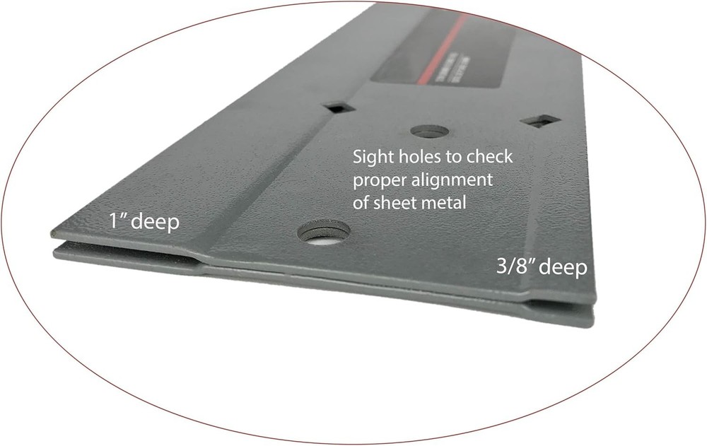 12" Duct Folding Channel Tool for Sheet Metal