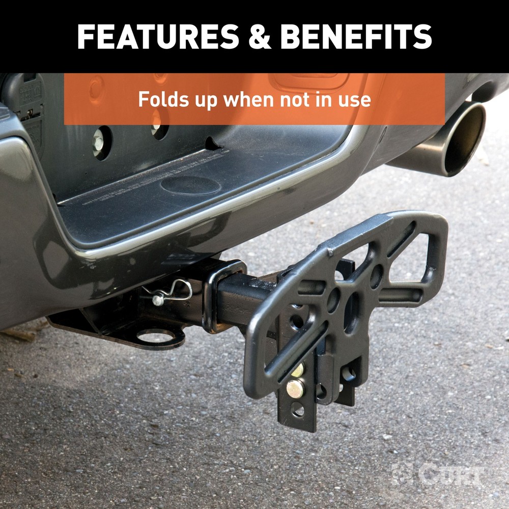 Curt Adjustable Channel Mount Hitch Step 45909