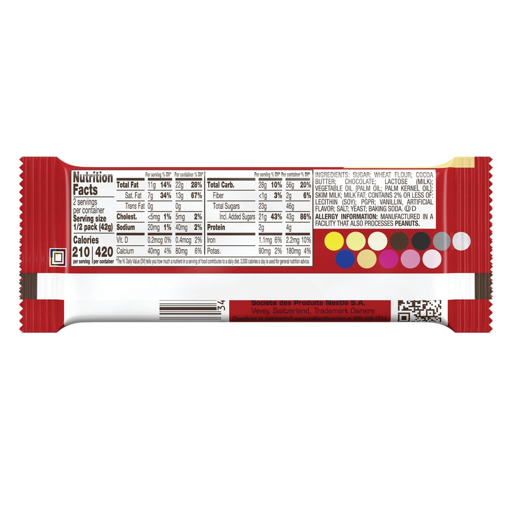 Full Box 16x Packs Kit Kat Big Kat Chocolate Candy Bars | 3oz | 2 Bars Per Pack
