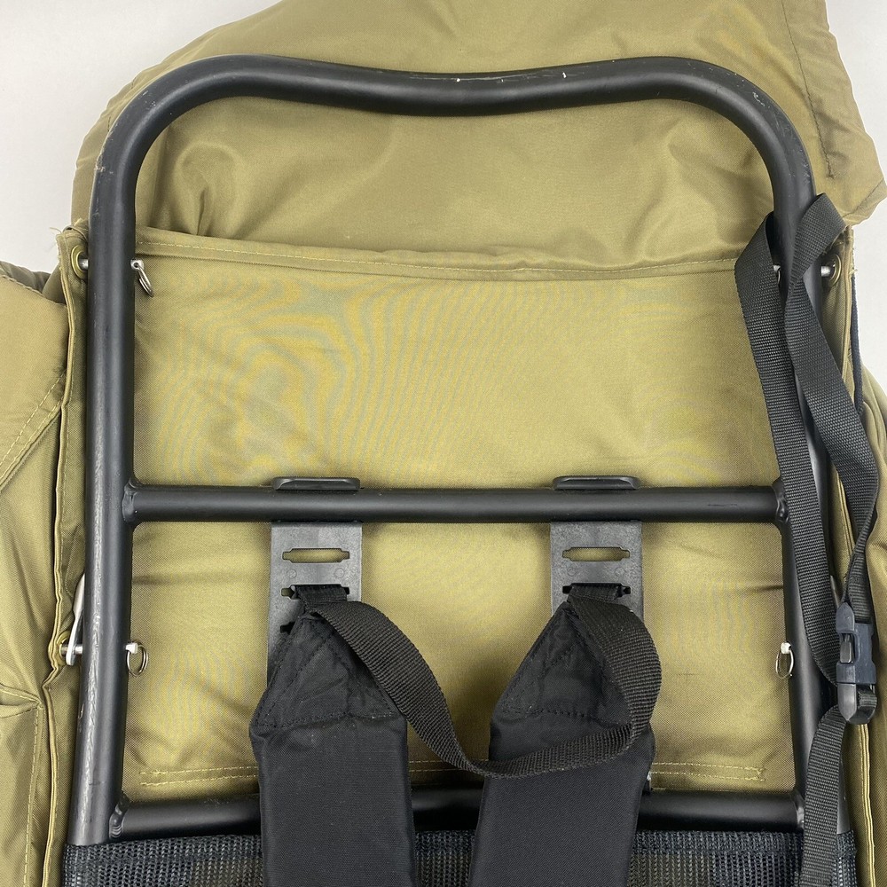 Camp Trails External Frame Hiking Backpack Size M Olive Green Gray