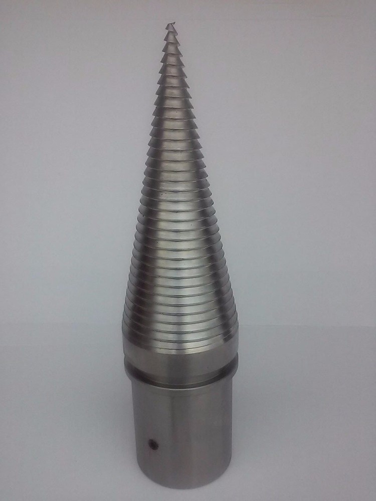 Screw Type Log Splitter Cones Cleaver Ø 80mm for  inner hole Ø 28mm