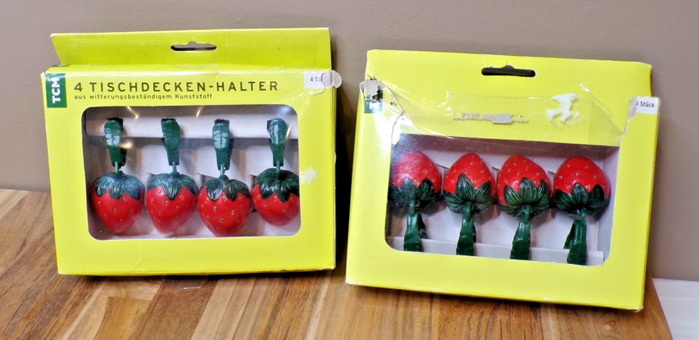 Strawberry-Shaped Tablecloth Holders/Weights