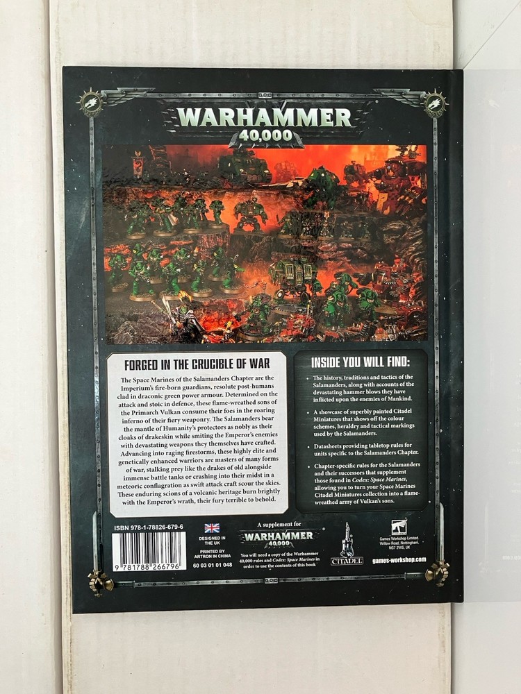 Warhammer 40,000 - Salamanders Codex Supplement. Hardcover