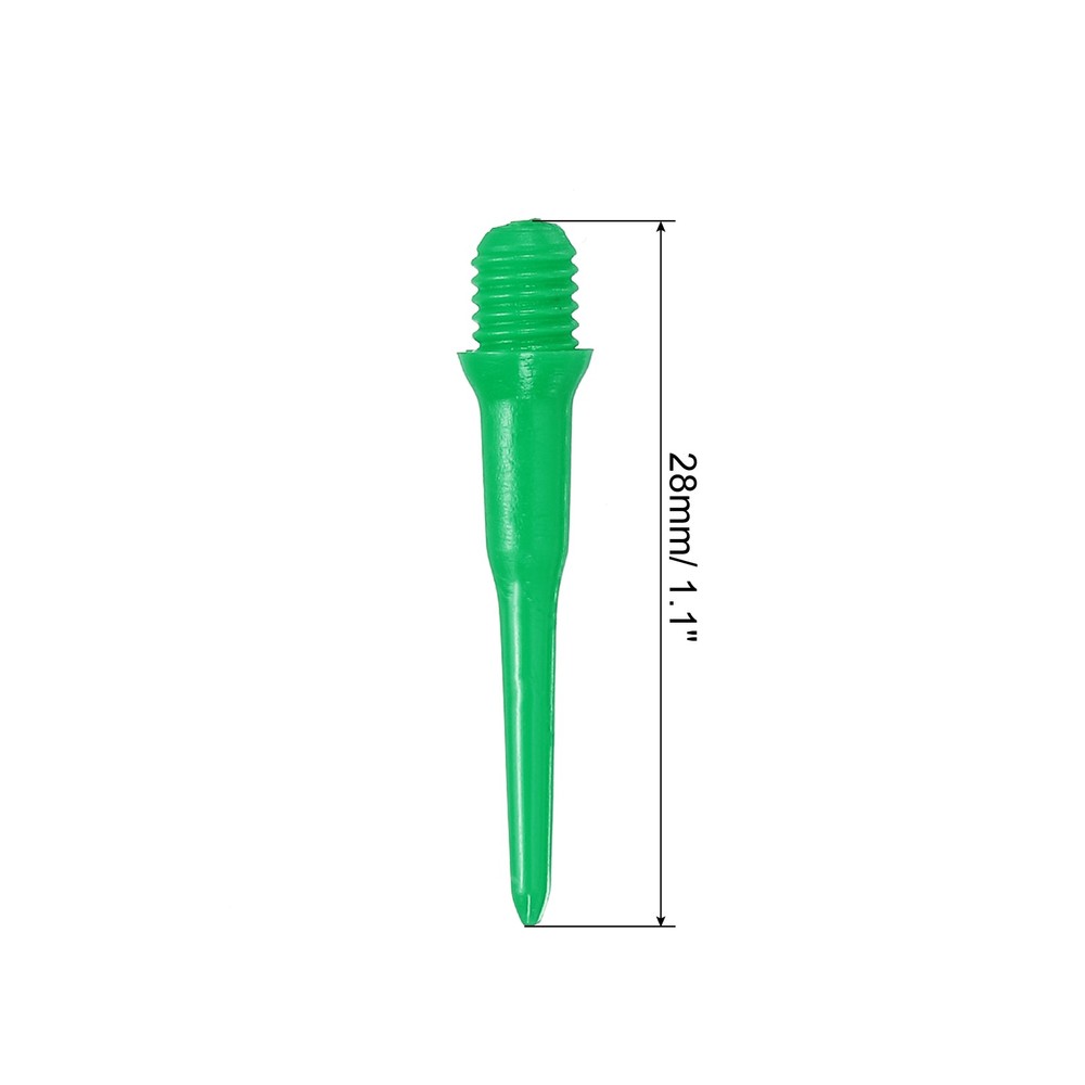 Plastic Dart Tips, 150 Pack 2BA Thread Soft Dart Tips Dart Accessories, Green
