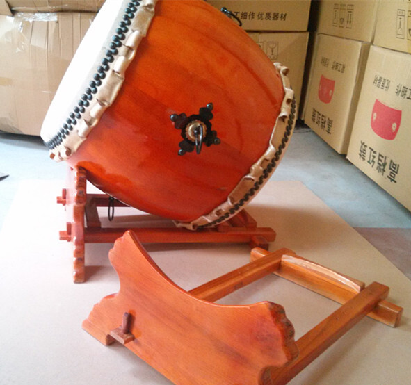 Japanese Ghost Drum, Buddhist Drum, Temple Drum (including Drum Stand)