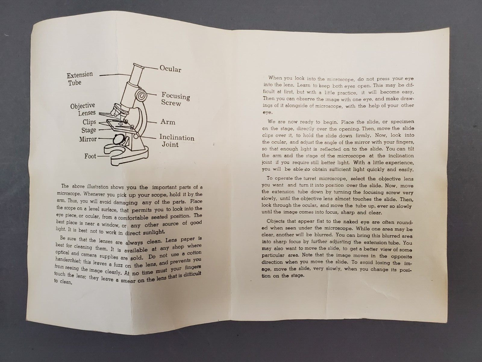 1960s Microscope, Research Labs, Complete Kit