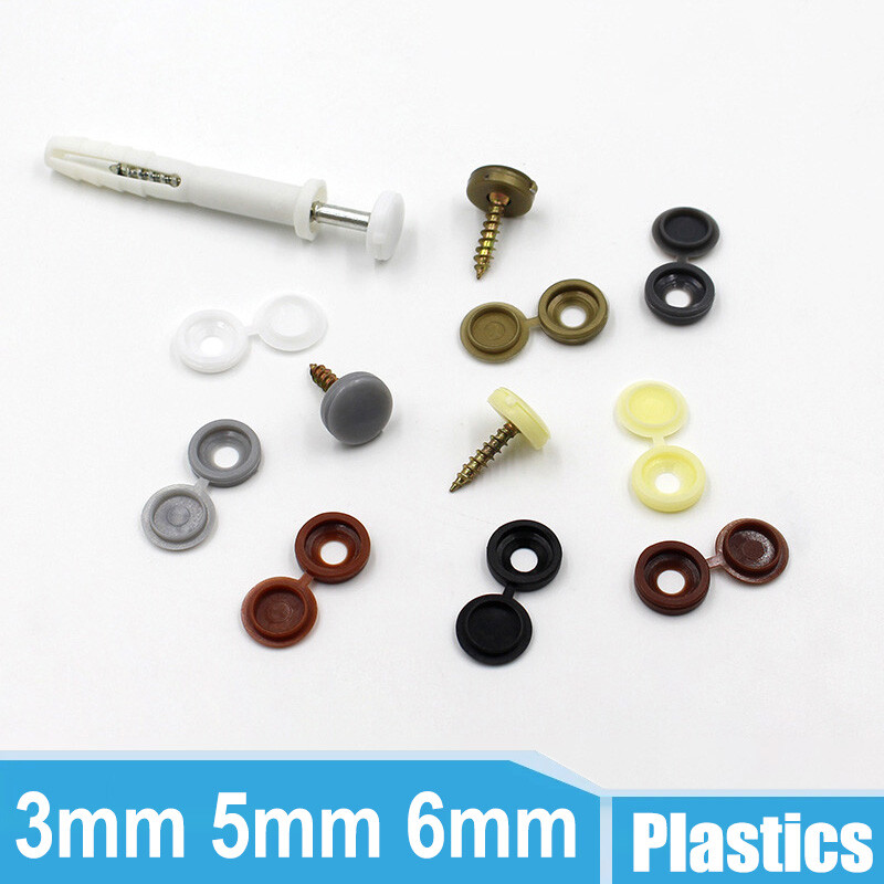 Plastic Screw Cap Covers Screw Decorative Snap Button Siamese Protective Cover