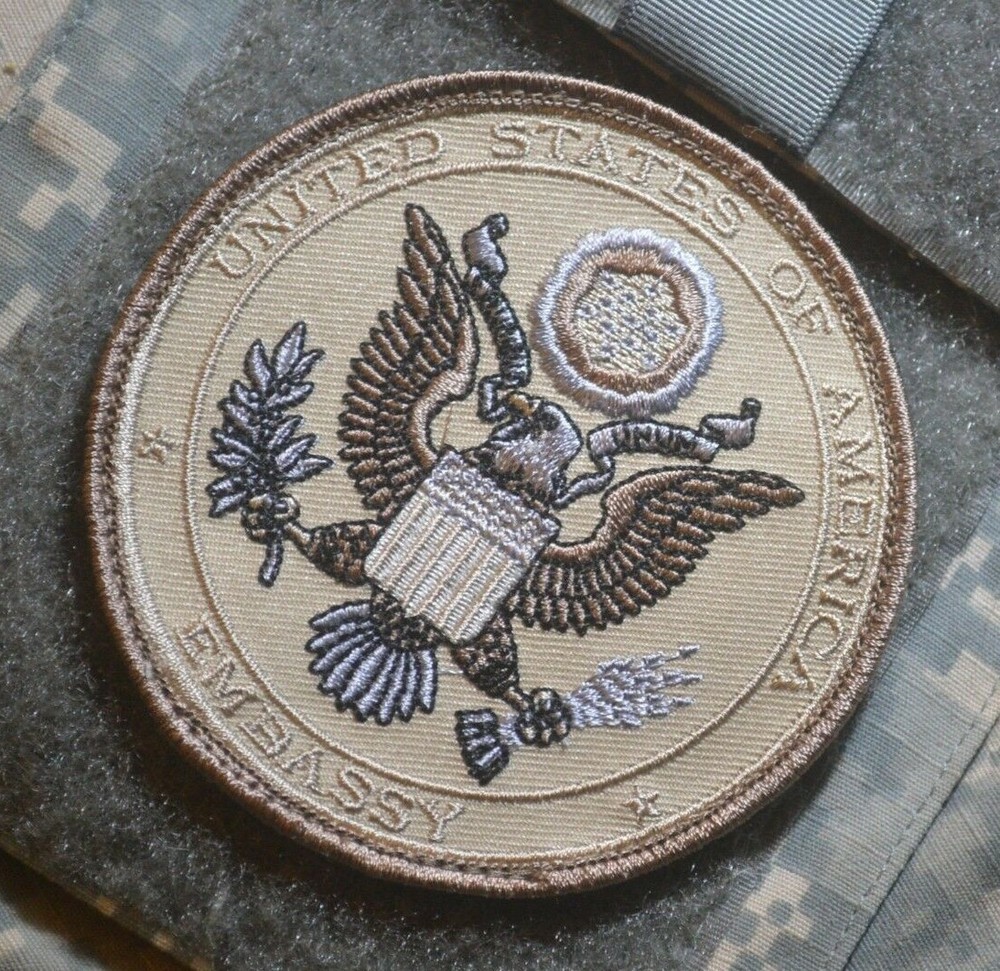 STATE DEPT US EMBASSY Generic USMC DSS CIA SAD burdock PATCH not nation Specif