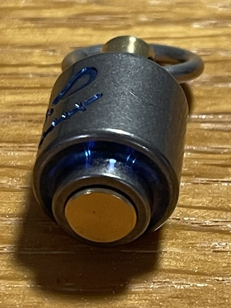 EDC Titanium Rotating Bead Pendant, Zipper Pull, Keychain Add On Titanium Silver