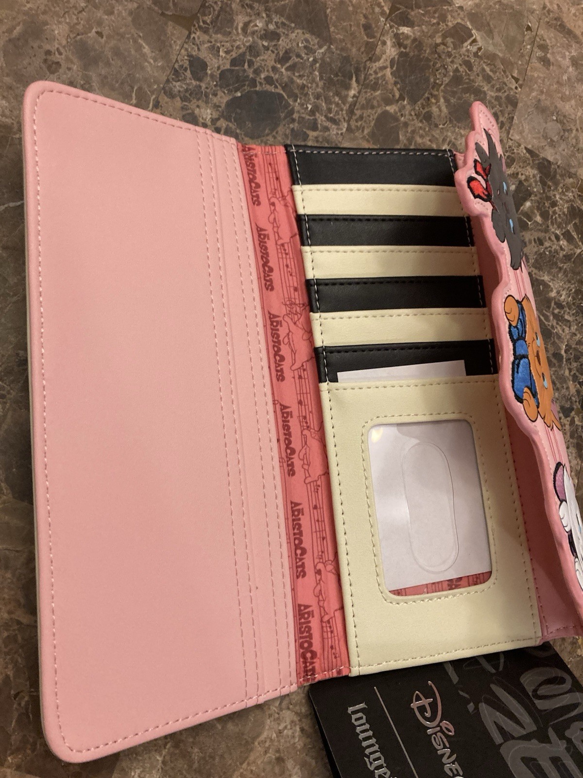 Loungefly Disney Mini Backpack The Aristocats Piano Kitties Pink With Wallet