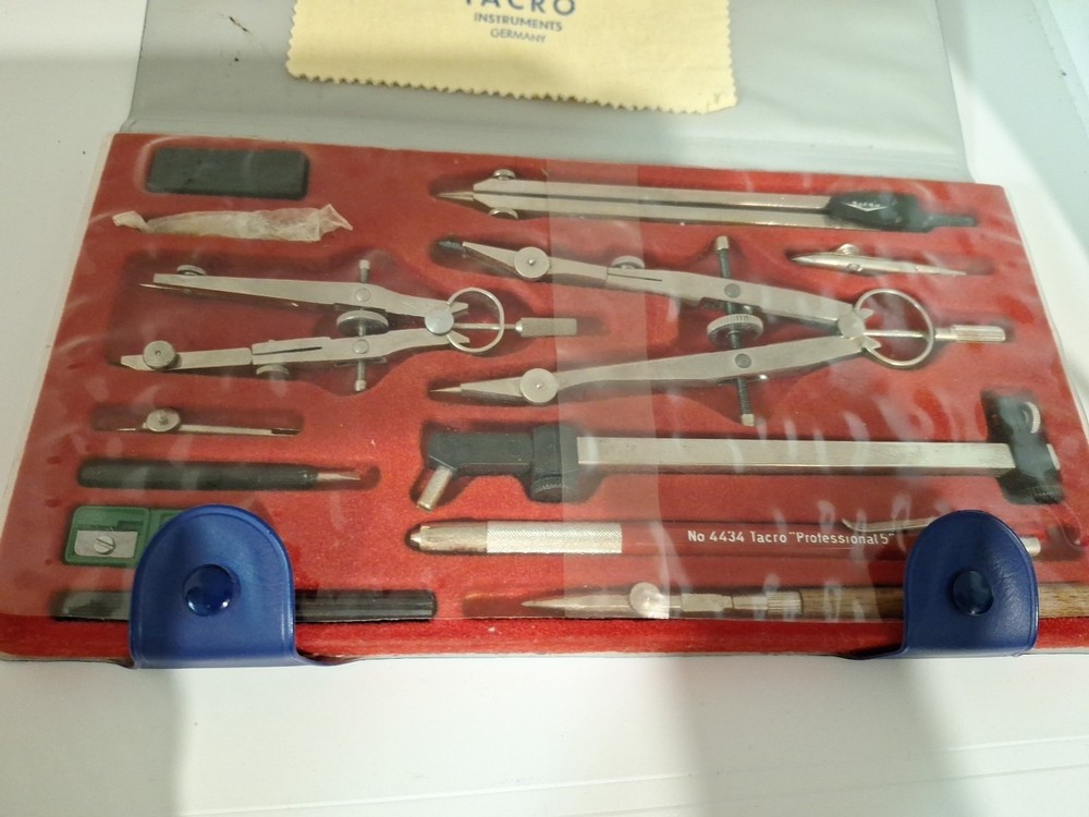 Tacro Drafting Set, Made In Germany, Vintage 3688