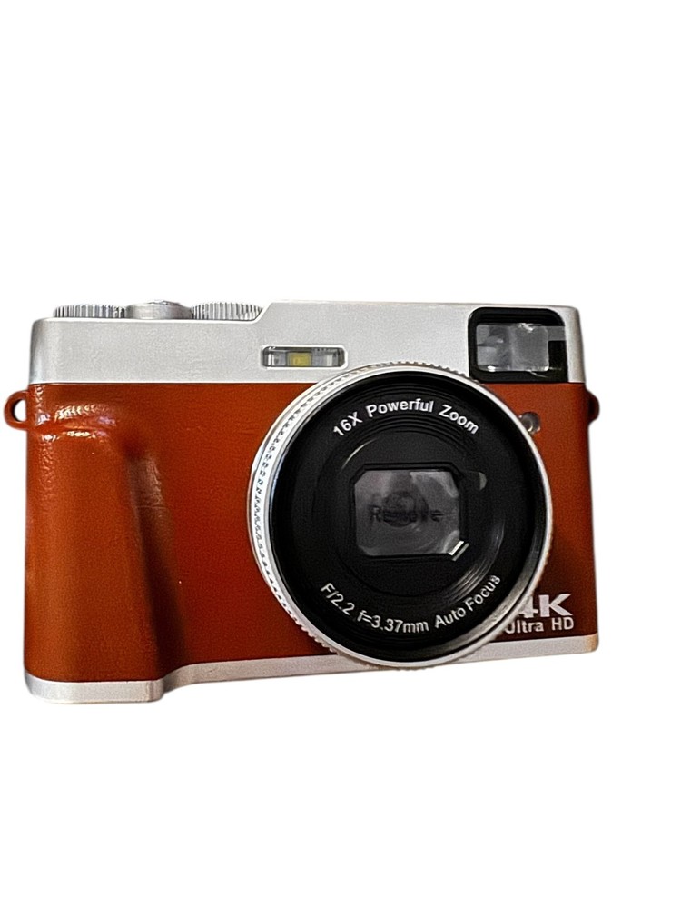 4K Portable Digital Camera - Brown - New