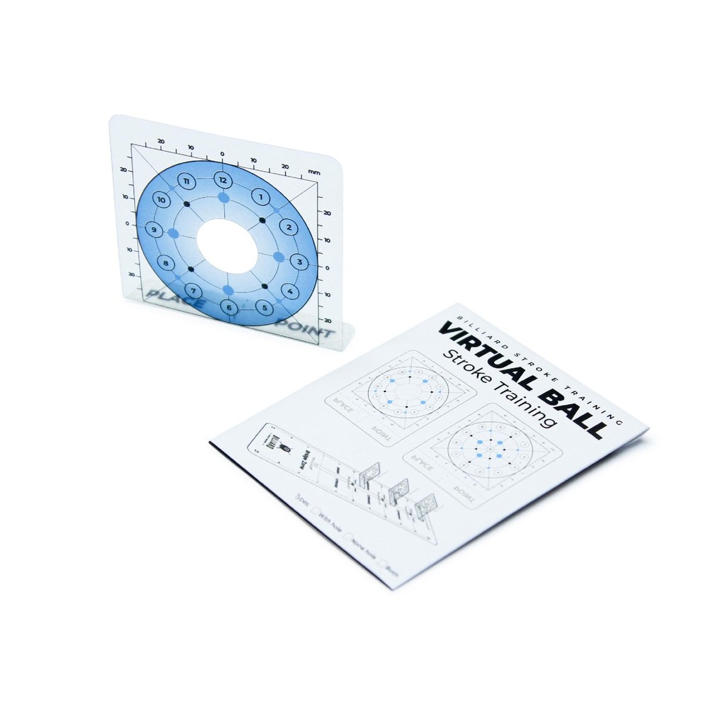 3 PCS Virtual Ball Replacement Cards Cue Stroke Accuracy Practice Aids