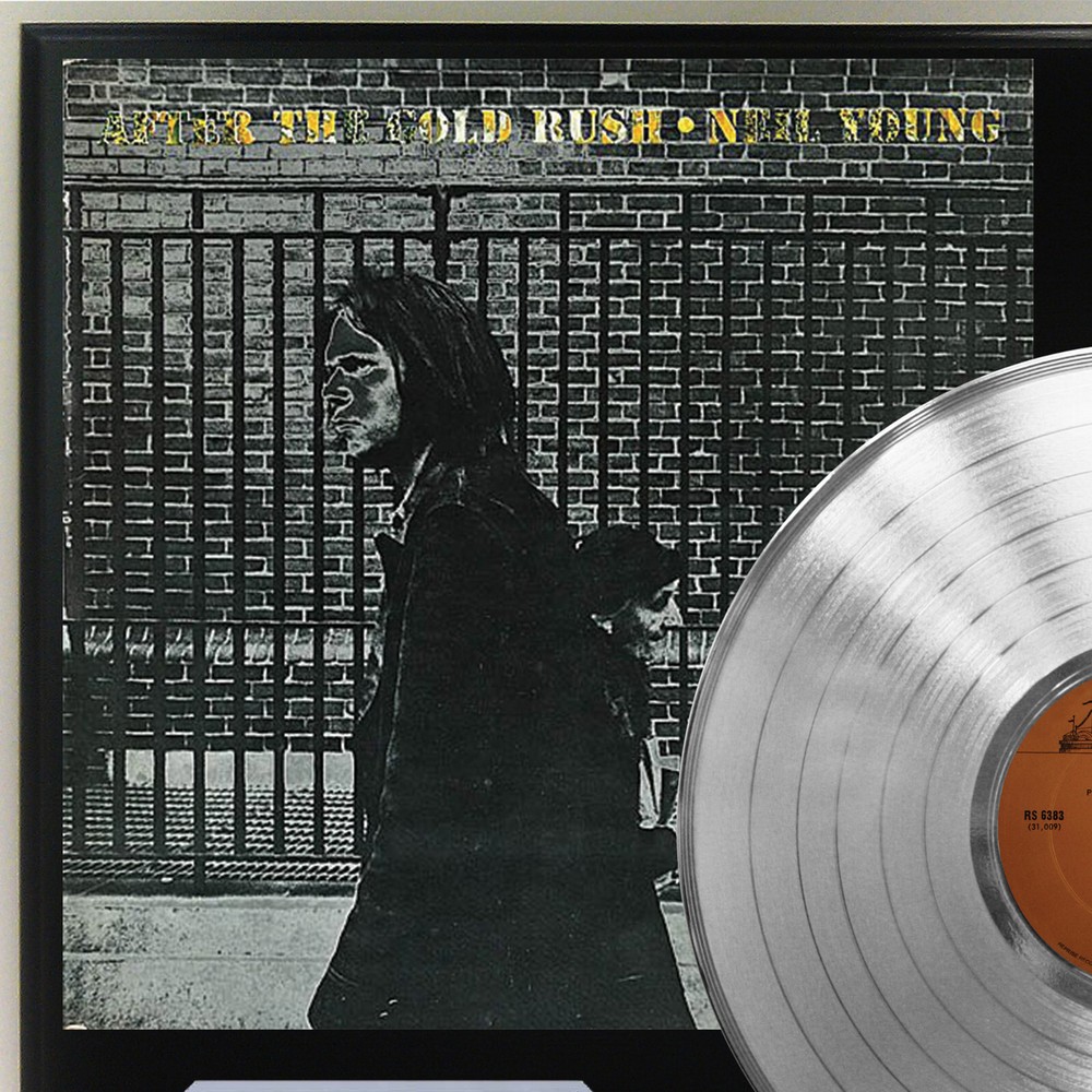 Neil Young - After The Gold Rush Silver LP Record Plaque Display