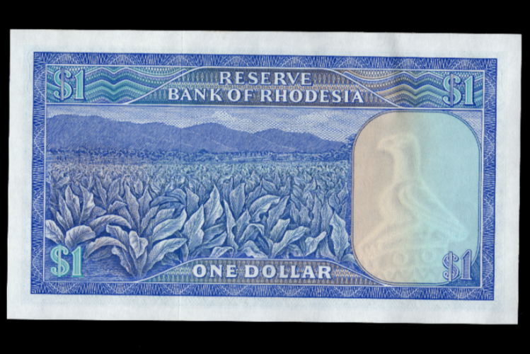 Rhodesia 1 Dollar UNC ~ P38/ref d4