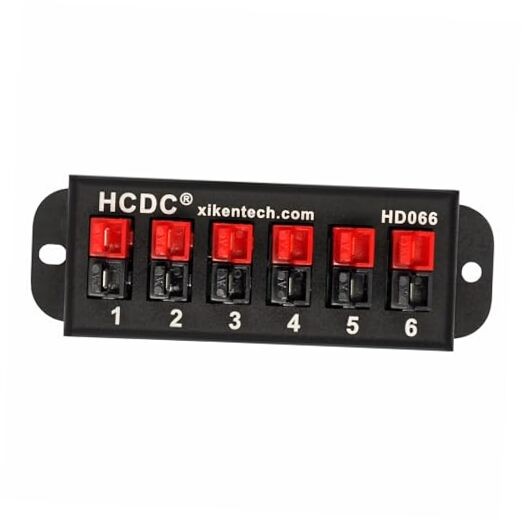 6-Position 45A Power Pole Distribution Block Module, Connector Power Splitter