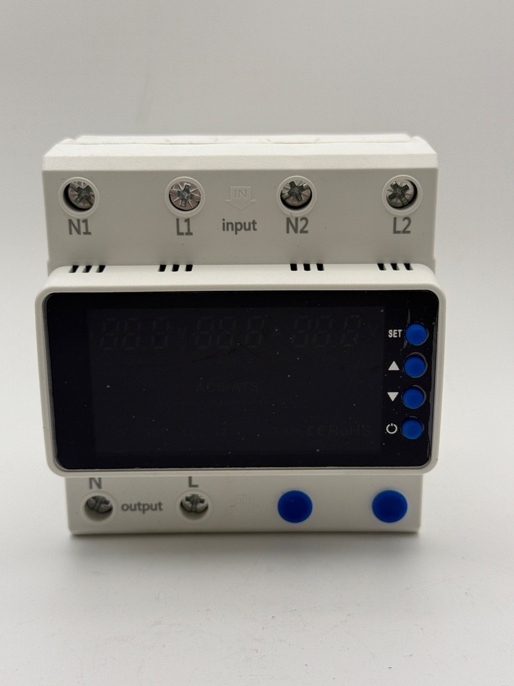 63A 110V Automatic/Manual Transfer Switch, DIN Rail Mount 110V for Generator ...