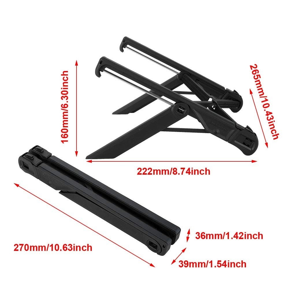 K7 Folding Laptop Table Adjustable Laptop Stand for Bed & Sofa Computer Tray ...