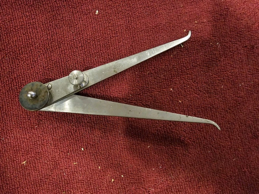 Vintage Starrett 6” Lock-Joint Inside Caliper