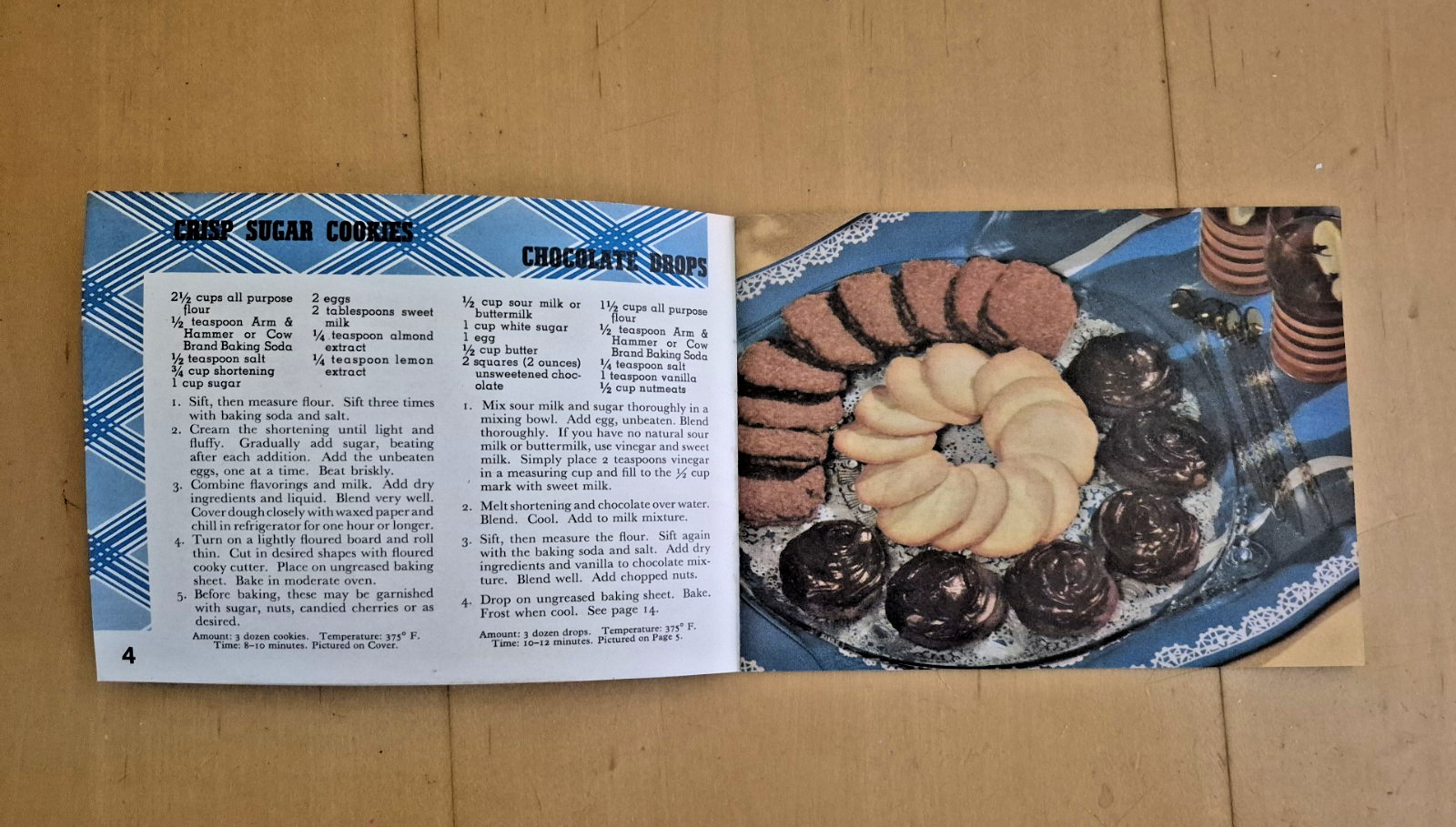 Vintage 1938 GOOD THINGS TO EAT Arm & Hammer Advertising Recipe Booklet