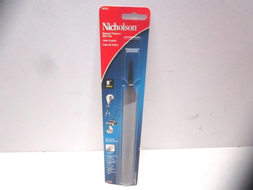 Nicholson (08559N) 2-1/2" x 8" OAL Rectangular American Mill File