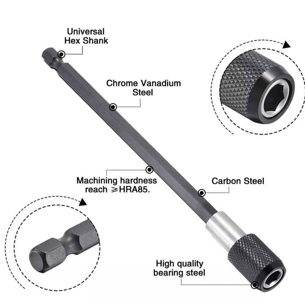Extension Screwdriver Socket Adapter 90 Degree Right Angle Drill Attachment Tool