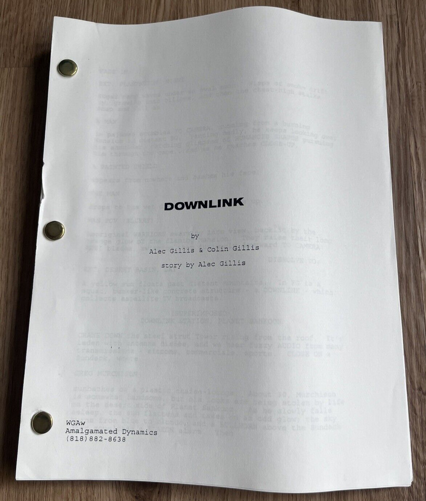 Downlink Movie Script & Concept Art by Alec Gillis Amalgamated Dynamics