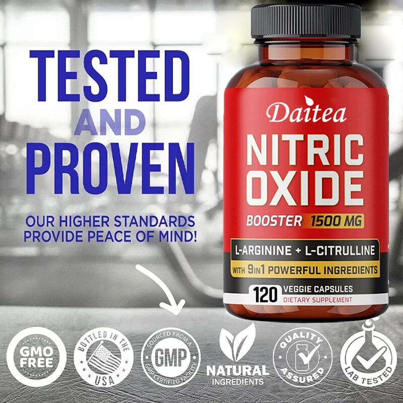Nitric Oxide Pre-Workout + Nettle Root, Wild Yam Root - Men's, Tested