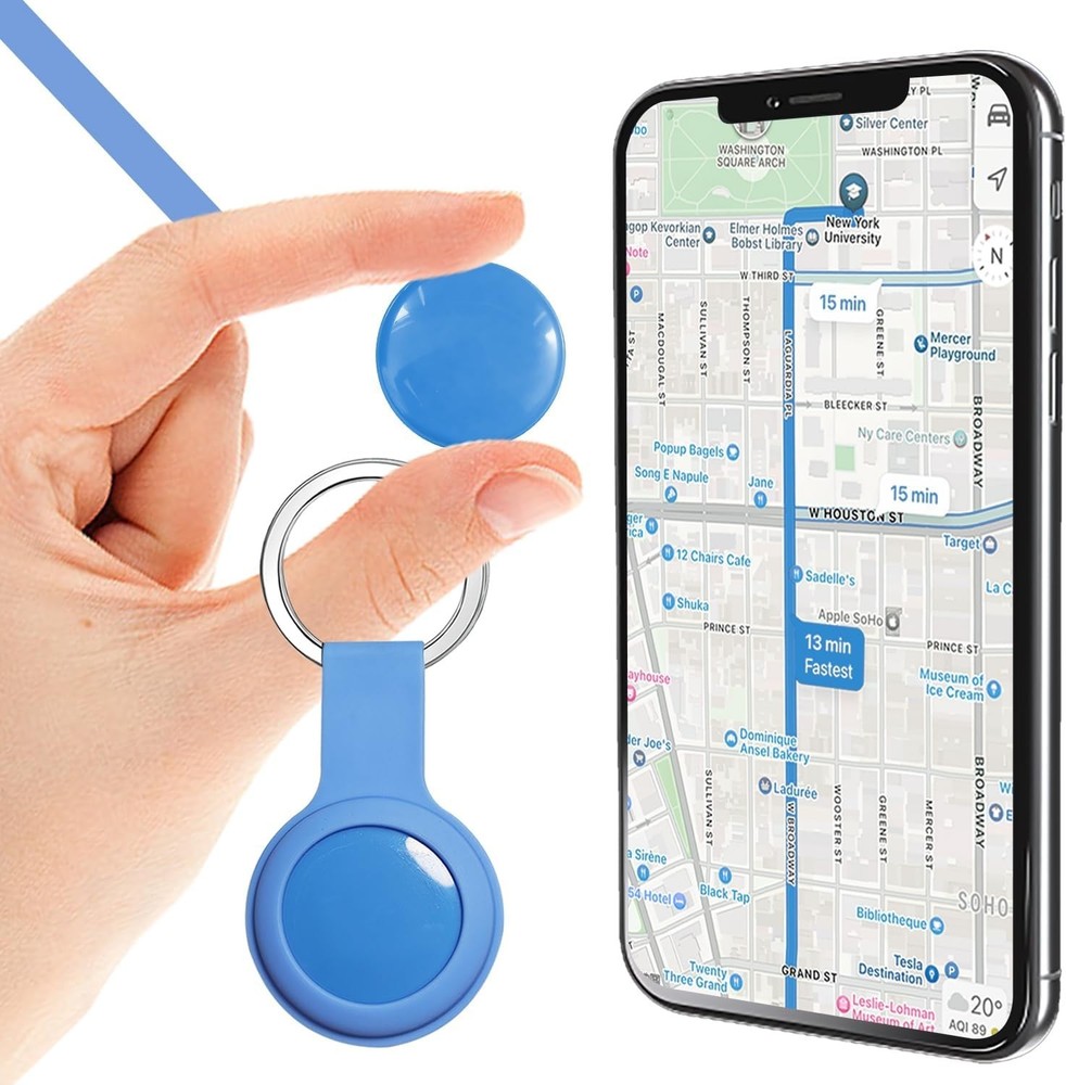 Quvjd Real-Time Location Updates, No SIM Card GPS Tracker for (Android & iOS)