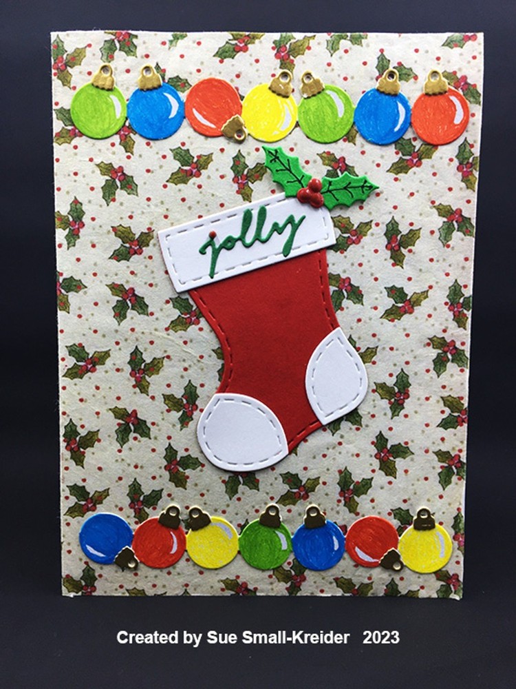 Karen Burniston Die 1244 Small Script - Christmas