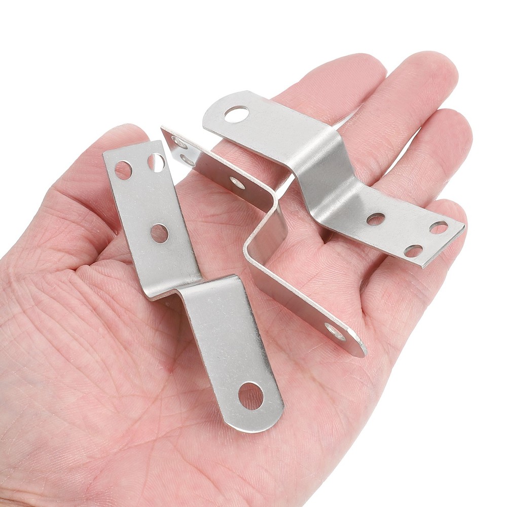 10pcs Z Shaped Corner Bracket, 0.7 Inch Silver Frame Bracket