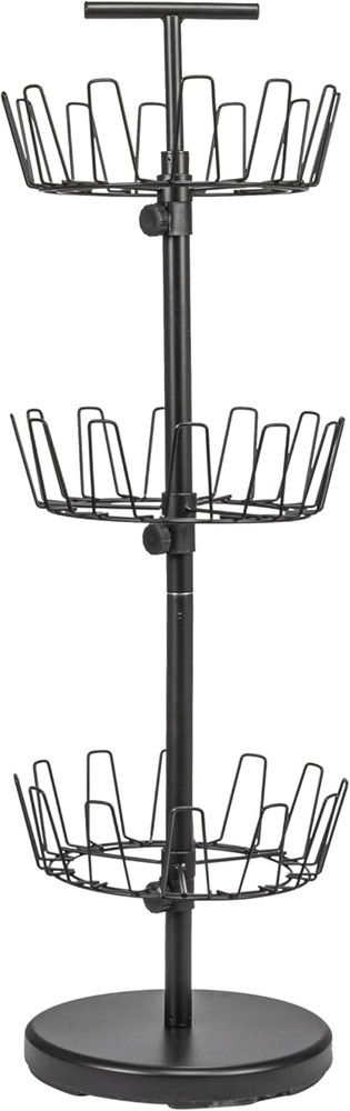 3-Tier Shoe Storage Tree Matte Black