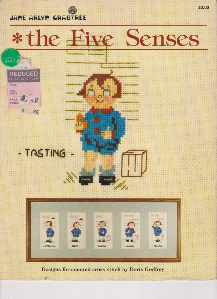 The FIVE SENSES c.1981 - Leaflet for CROSS STITCH