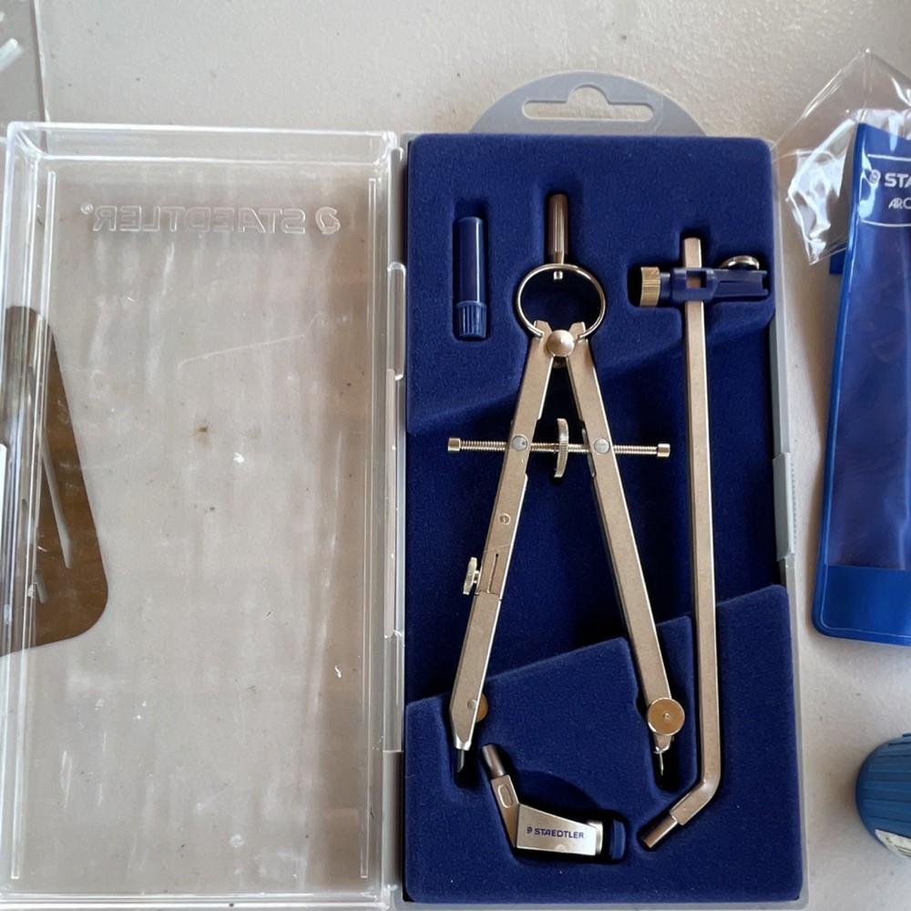 Staedtler Drafting Tools Set with Templates, Vellum, Compass