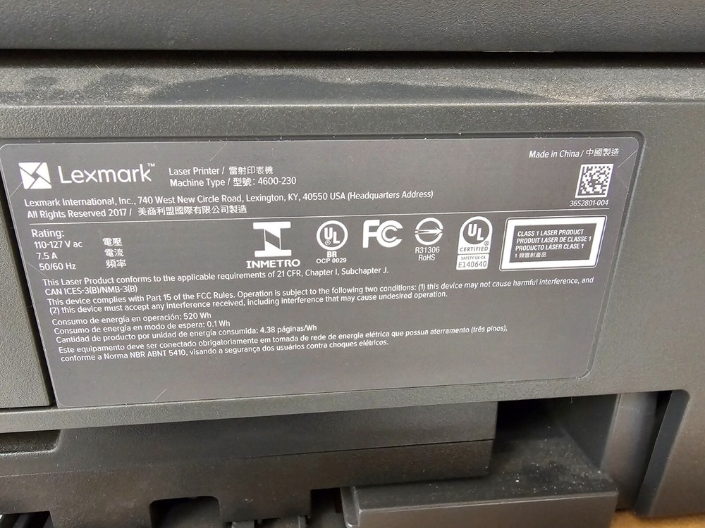 Lexmark MS321 Workgroup Monochrome Laser Printer with Toner/Ready to use.-Tested