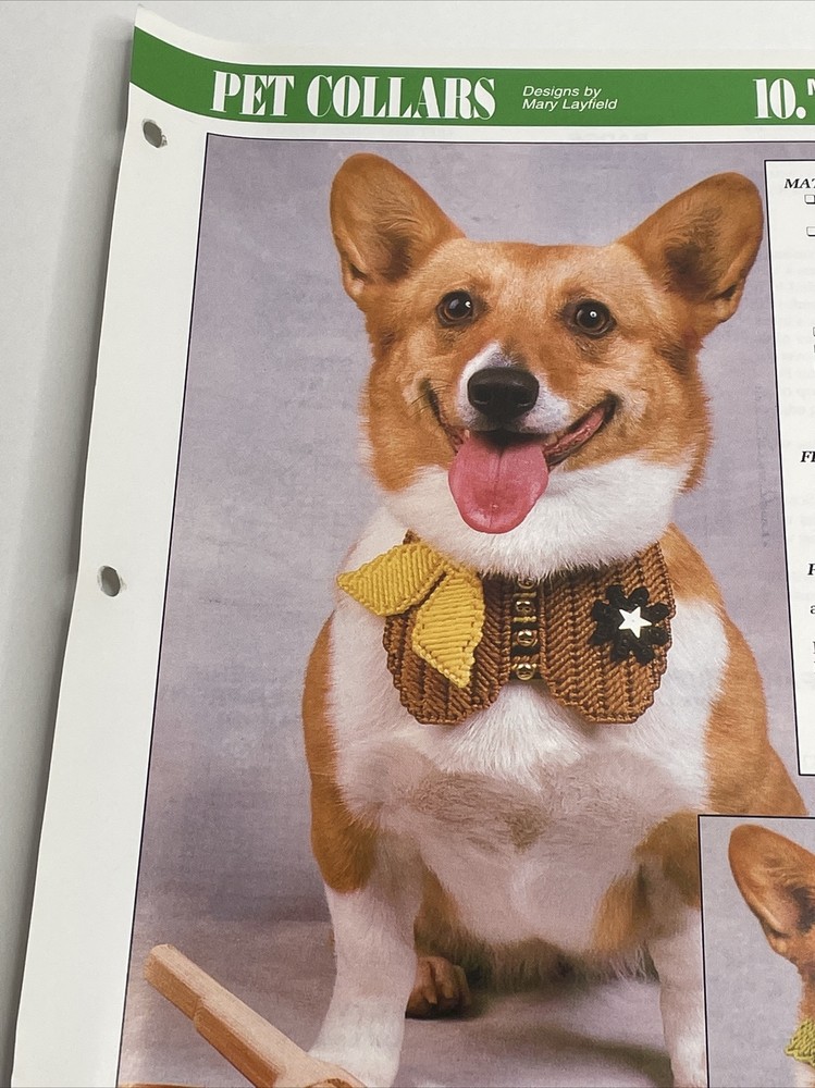 Annie's Attic Pet Collars Western & Bow  Plastic Canvas Pattern