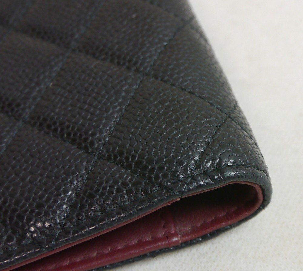 Authentic CHANEL A5 notebook cover Leather #1076