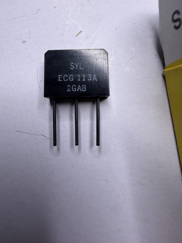 Phillips Sylvania ECG113A Bridge Rectifier NOS 3-Pin Power Module w/ Box