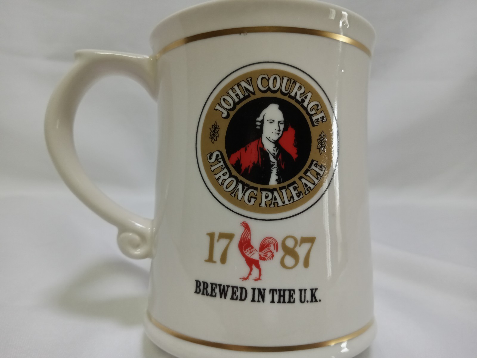 Courage Ale Brewing Mini Beer Mug Collectible Limited Edition Franklin Porcelain