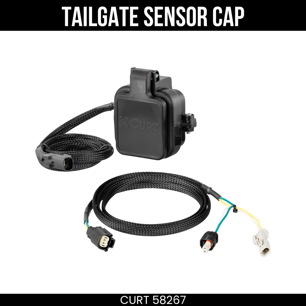 CURT Tailgate Sensor Hitch Cap MultiPro Multi-Flex Fits 2 Receiver Heavy Duty