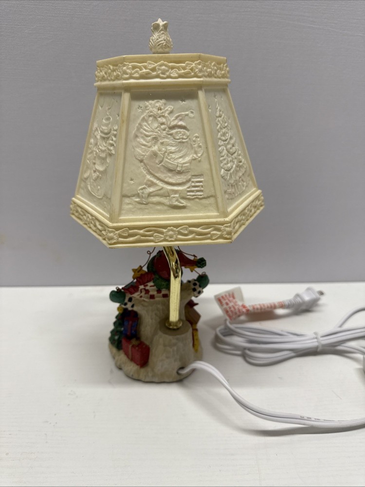 Small Ceramic And Plastic Snowman Lamp