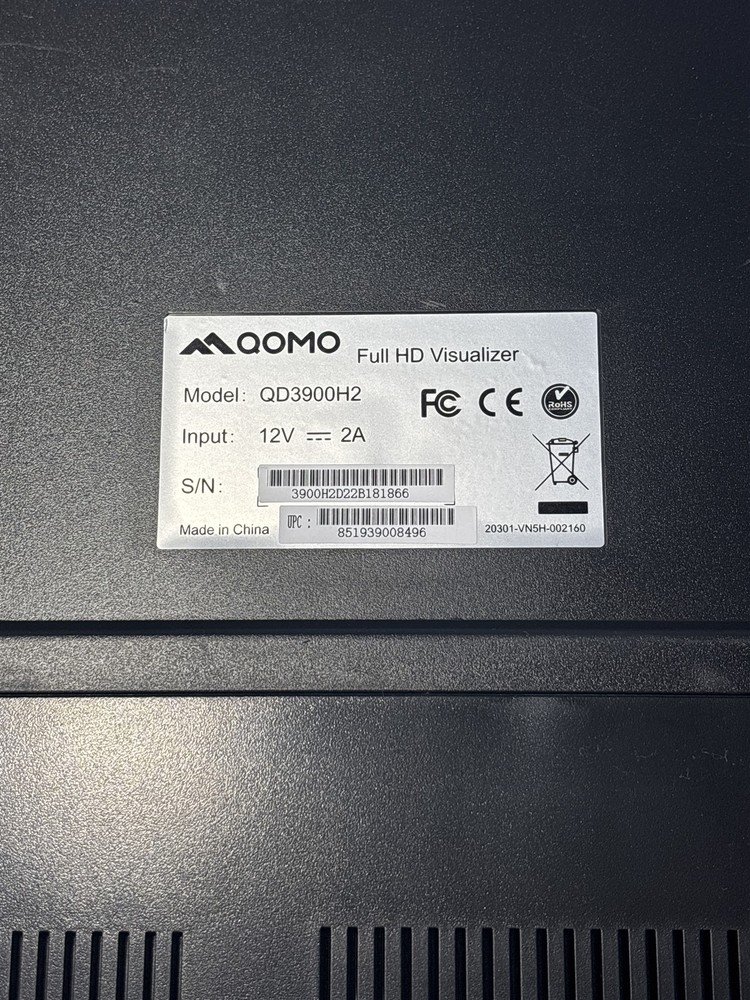 Qomo QD3900H2 Full HD Visualizer Flatbed Document Camera