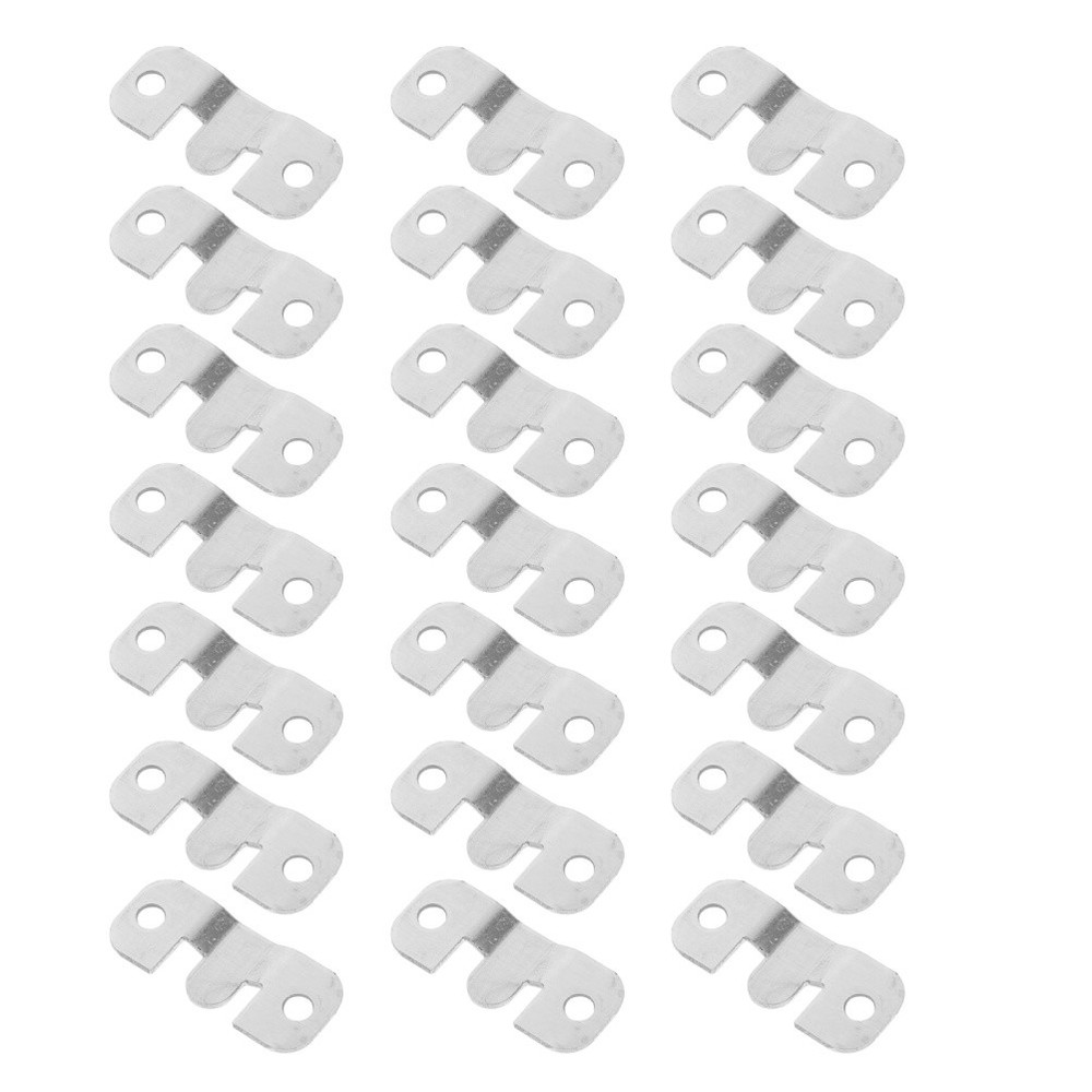 24 Pcs Stainless Steel Frame Hanger Artwork Hanging Hardware Interlocking