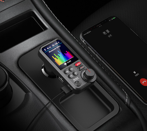 FM Wireless Transmitter for Car, Strong Microphone Wireless Car Adapter✅