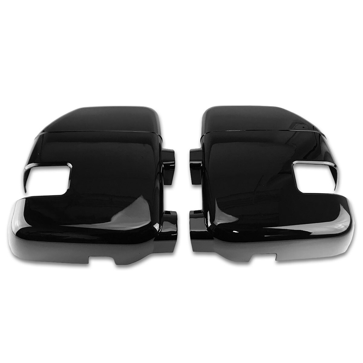 For 2017-2022 Ford F250 F350 F450 Super Duty Gloss Black Full Side Mirror Covers