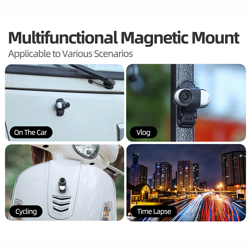 For Insta360 GO 3S/3 Magnetic Mount Tabletop Base Bracket Angles Adjustable 360°